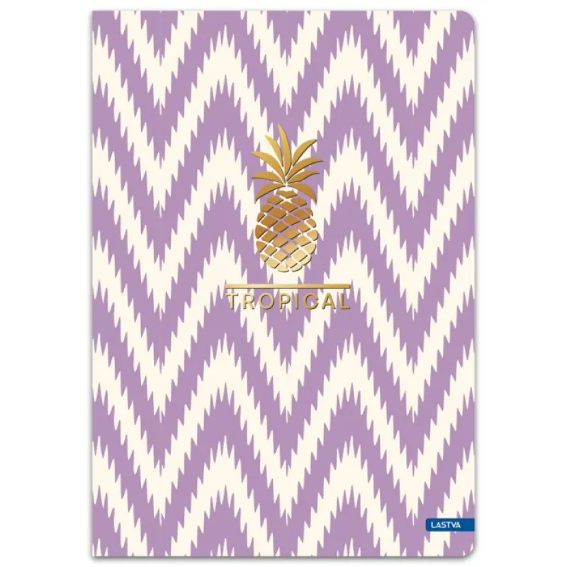 Lastva - Τετράδιο A5, 96 Φύλλων, Tropical Collection, Purple 38079