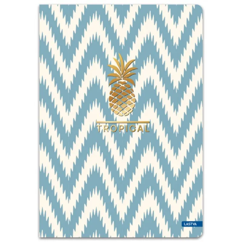 Lastva - Τετράδιο A5, 96 Φύλλων, Tropical Collection, Light Blue 38079