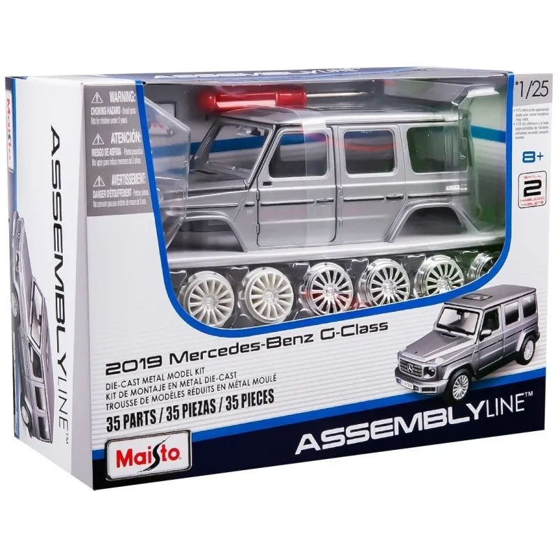 Maisto - 1:25 Συναρμολογούμενο Αυτοκίνητο, Assembly Line, 2019 Mercedes-Benz G-Class 39536
