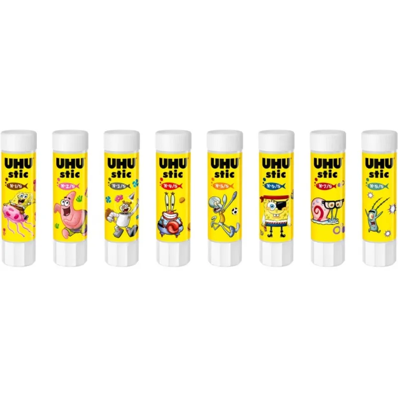 Uhu - Κόλλα Stic SpongeBob, 8 Σχέδια 8.2g 40267609