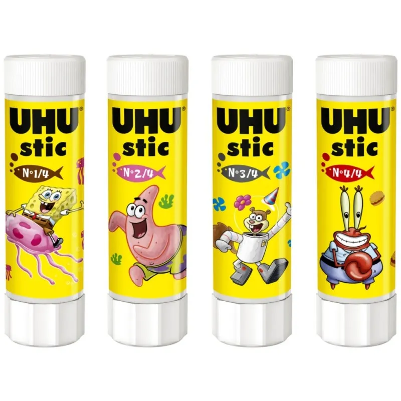 Uhu - Κόλλα Stic SpongeBob, 4 Σχέδια 40g 40267708