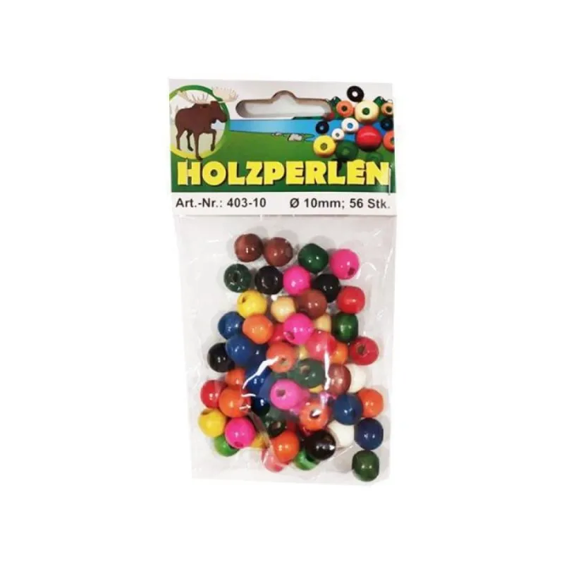 Meyco - Χάντρες Ξύλινες, Χρωματιστές 12mm 35 Τμχ 404-10