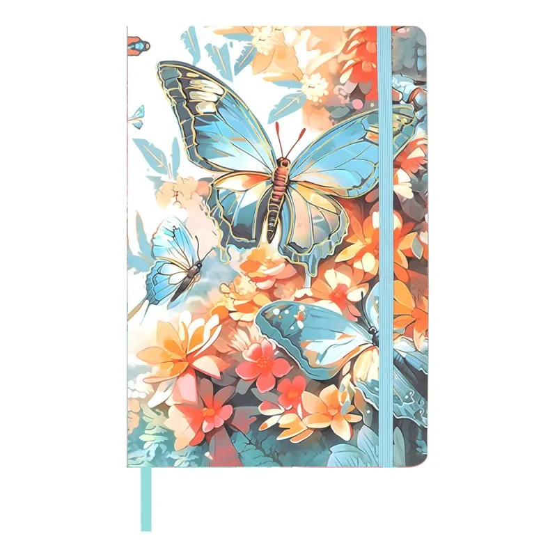 Salko Paper - Σημειωματάριο Δεμένο 9x14 Ριγέ, Butterfly Blue 4044