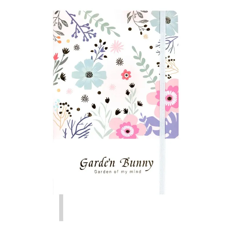 Salko Paper - Σημειωματάριο Δεμένο 9x14 Ριγέ, Garden White 4046