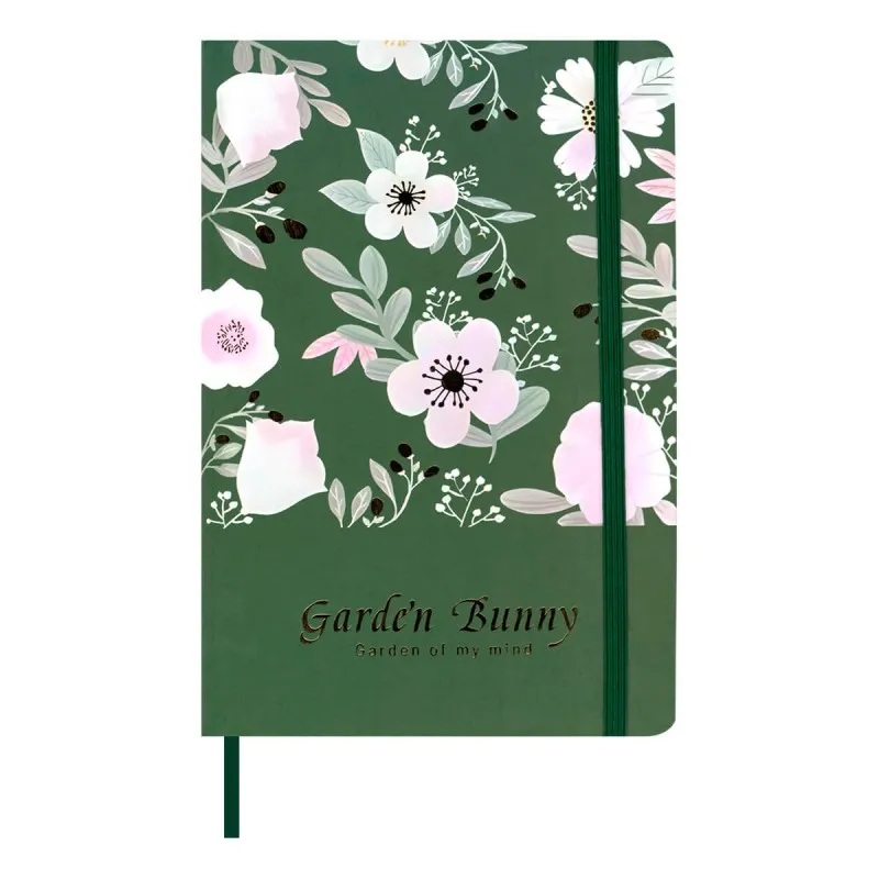 Salko Paper - Σημειωματάριο Δεμένο 9x14 Ριγέ, Garden Green 4046