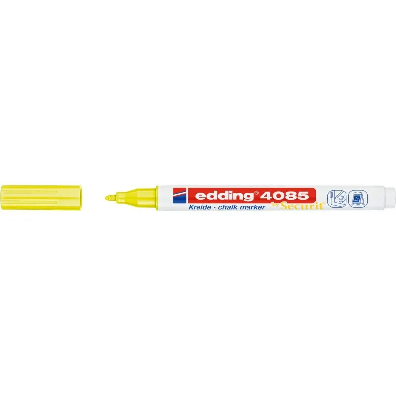 Edding – Μαρκαδόρος Κιμωλίας 4085, Neon Yellow 4085-065