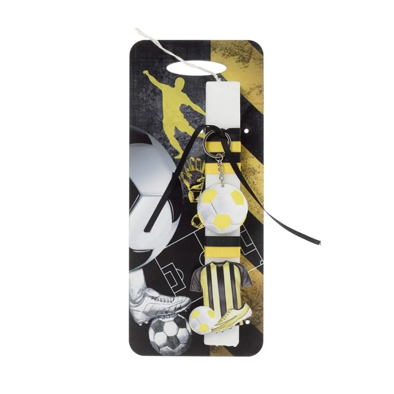 Ζήβας - Πασχαλινή Λαμπάδα Με Πλάτη, Ποδόσφαιρο Κίτρινο 41-1189A