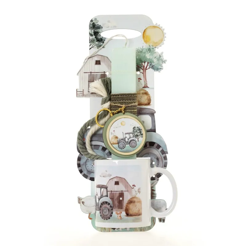 Ζήβας - Πασχαλινή Λαμπάδα Με Πλάτη Και Κούπα, Φάρμα 41-1272K