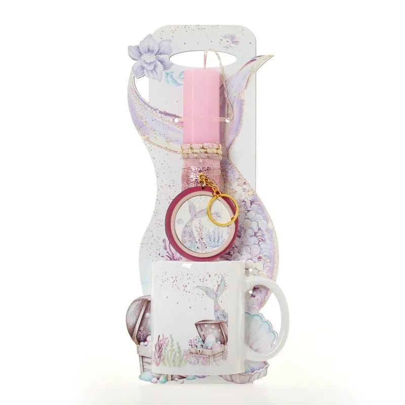 Ζήβας - Πασχαλινή Λαμπάδα Με Πλάτη Και Κούπα, Γοργονοουρά 41-1278K