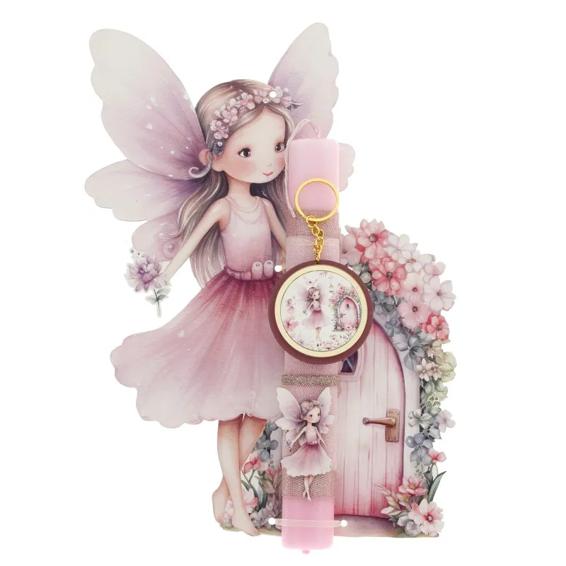 Ζήβας - Πασχαλινή Λαμπάδα Με Πλάτη, Κοπτικό, Νεραΐδα Σπίτι 41-1279