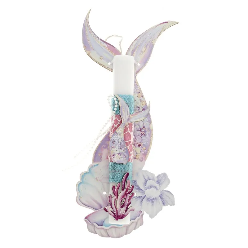 Ζήβας - Πασχαλινή Λαμπάδα Με Πλάτη, Κοπτικό, Γοργονοουρά 41-1287