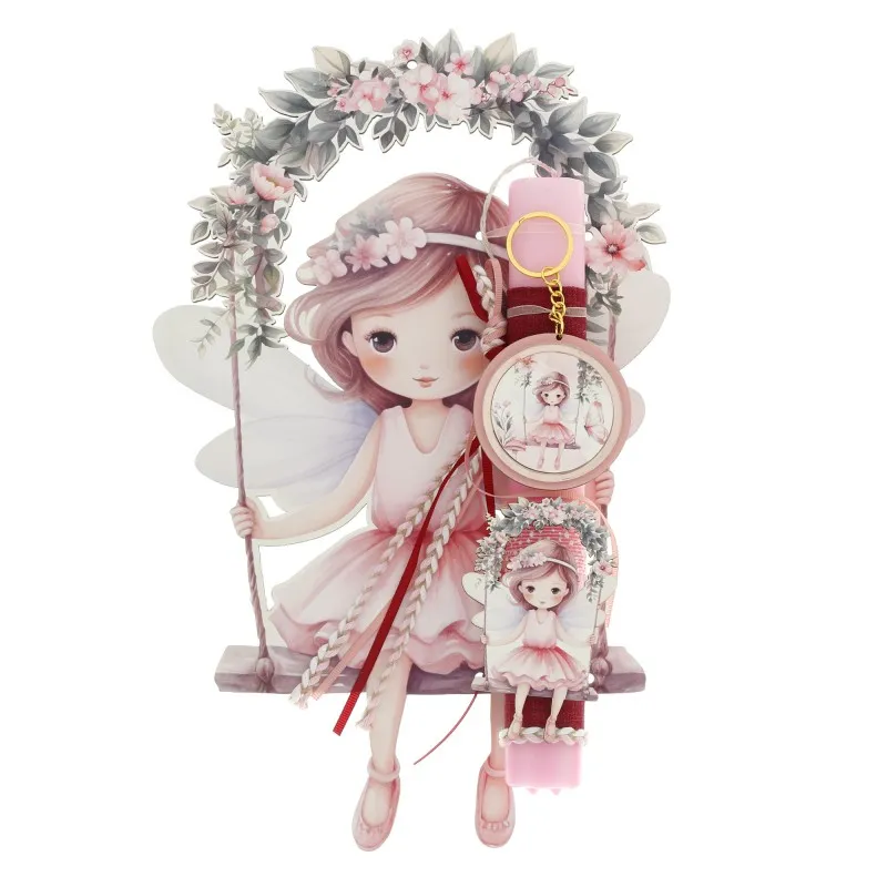 Ζήβας - Πασχαλινή Λαμπάδα Με Πλάτη, Κοπτικό, Κούνια Νεραΐδα 41-1296