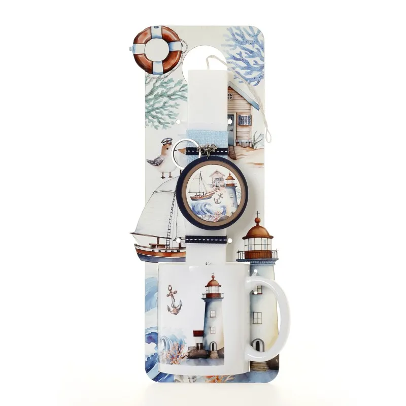 Ζήβας - Πασχαλινή Λαμπάδα Με Πλάτη Και Κούπα, Ναυτικό Φάρος 41-1305K