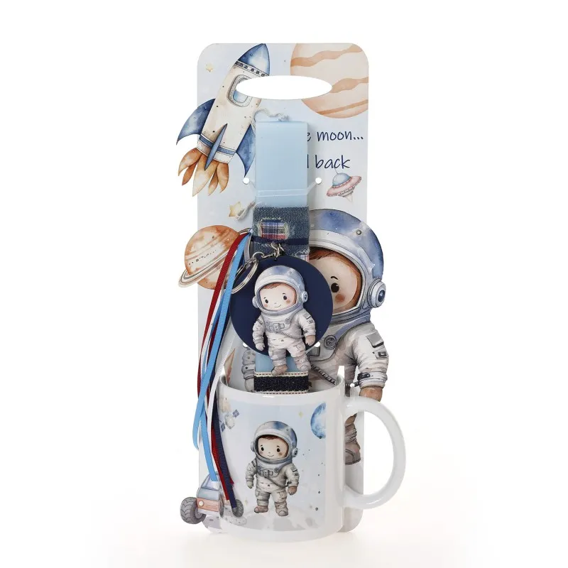 Ζήβας - Πασχαλινή Λαμπάδα Με Πλάτη Και Κούπα, Αστροναύτης Διάστημα 41-1311K