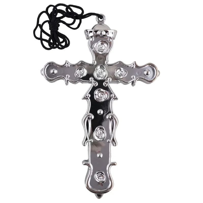 Funny Fashion - Σταυρός Πλαστικός Ασημί 53843