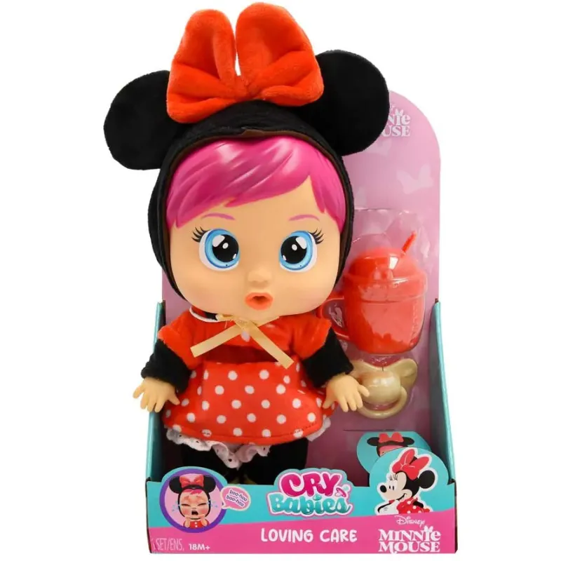 Cry Babies - Κλαψουλίνι, Αγαπουλίνι, Διαδραστική Κούκλα Disney Κλαίει Με Αληθινά Δάκρυα,  Disney Minnie Mouse 4104-92736