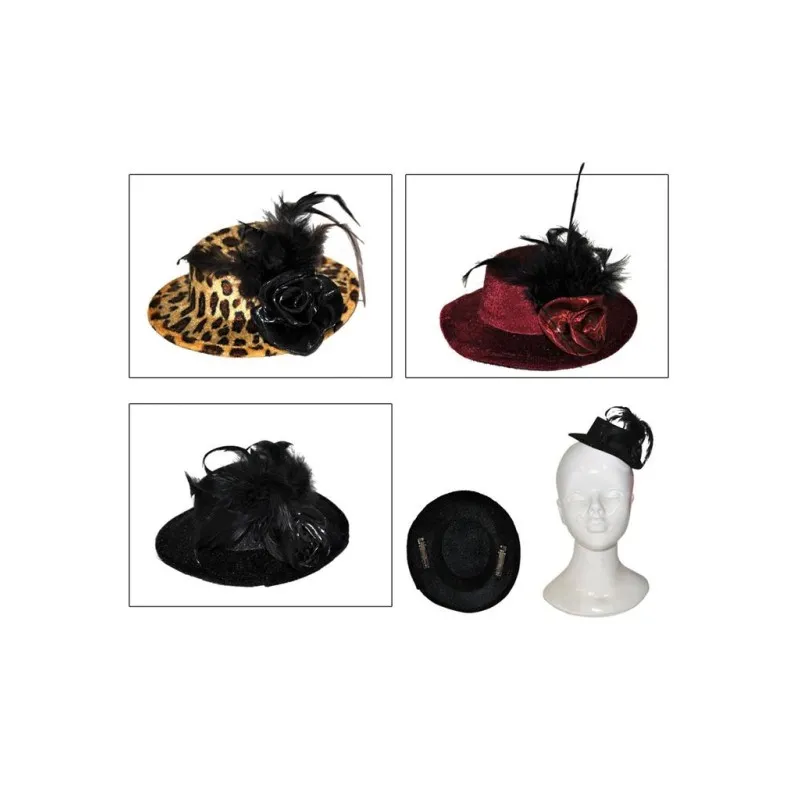 Funny Fashion - Μίνι Καπέλο Τσάρλεστον Με Κλιπ 63539