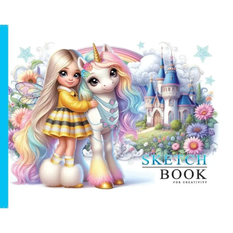 Company Fresh - Σημειωματάριο Sketchbook 20x14.3 εκ 24 Φύλλα, Girl With Unicorn 4120-24386