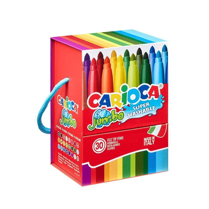 Carioca - Μαρκαδόροι Ζωγραφικής Carioca Jumbo Χονδροί 30τμχ 41259