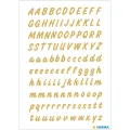 Herma - Αυτοκολλητάκια, Letters 8 mm A-Z Weatherproof Film Transparent Gold 4152