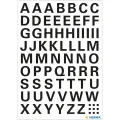Herma - Αυτοκολλητάκια, Letters 10 mm A-Z Weatherproof Film Black 4158