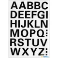 Herma - Αυτοκολλητάκια, Letters 15 mm A-Z Weatherproof Film Black 4163