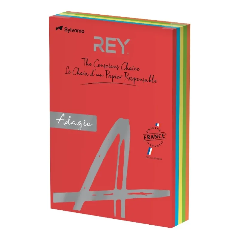 Sylvamo - Χαρτί Εκτύπωσης Rey Adagio, Mix Intense A4 160gr 200 Φύλλα (1 Δεσμίδα) 42008