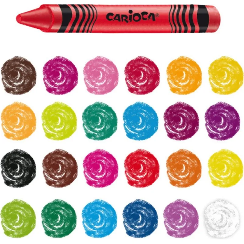 Carioca - Wax Maxi Tube Κηρομπογιές Σετ 50 Τμχ 42388