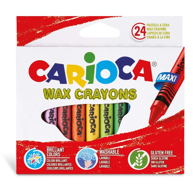 Carioca - Κηρομπογιές Maxi 24 Τμχ 42390