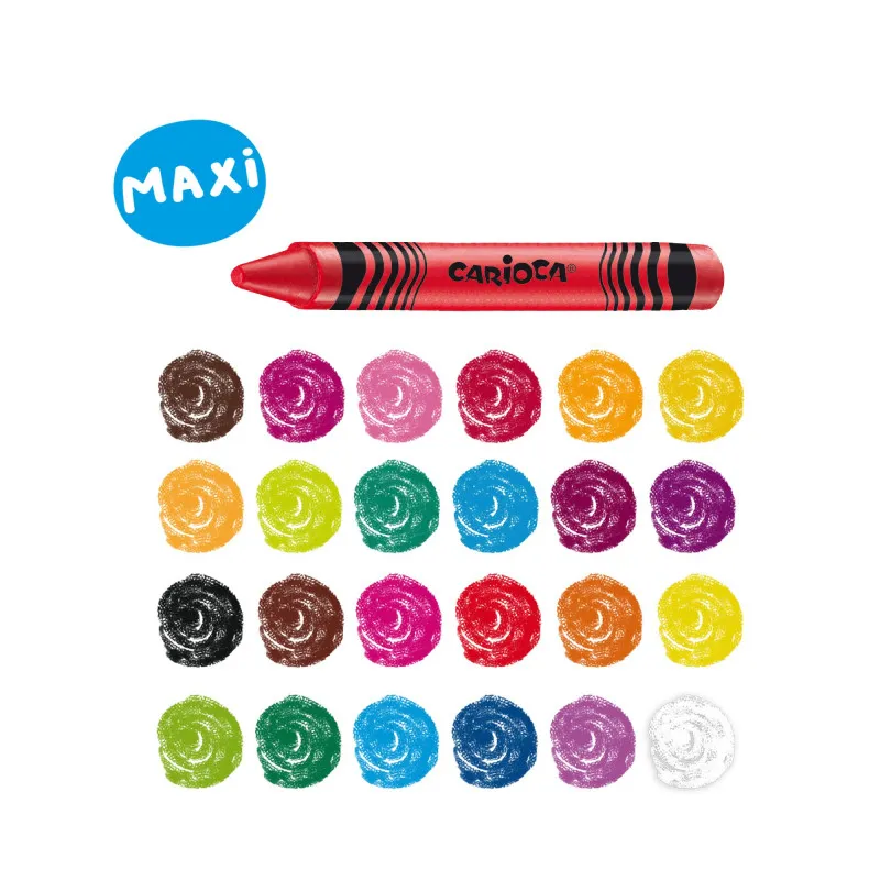 Carioca - Κηρομπογιές Maxi 24 Τμχ 42390