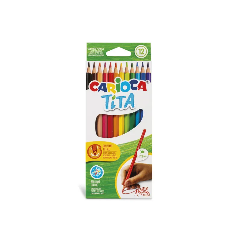 Carioca - Ξυλομπογιές Tita 12 Τμχ 42793