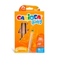 Carioca Baby - Σετ 6 Ξυλομπογιές 3 Σε 1 (+ 1 Ξύστρα) 42817 Carioca Baby - Σετ 6 Ξυλομπογιές 3 Σε 1 (+ 1 Ξύστρα) 42817