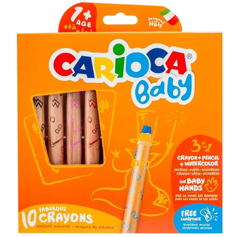 Carioca Baby - Ξυλομπογιές Προσχολικής Ηλικίας 10 Τμχ 42818