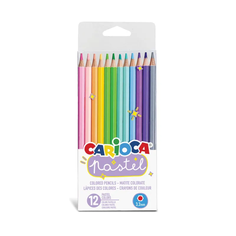 Carioca - Ξυλομπογιές Pastel 12 Χρώματα 43034