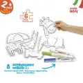 Carioca Baby - Coloring Puzzle, Σετ Ζωγραφικής, Animals 43079 Carioca Baby - Coloring Puzzle, Σετ Ζωγραφικής, Animals 43079