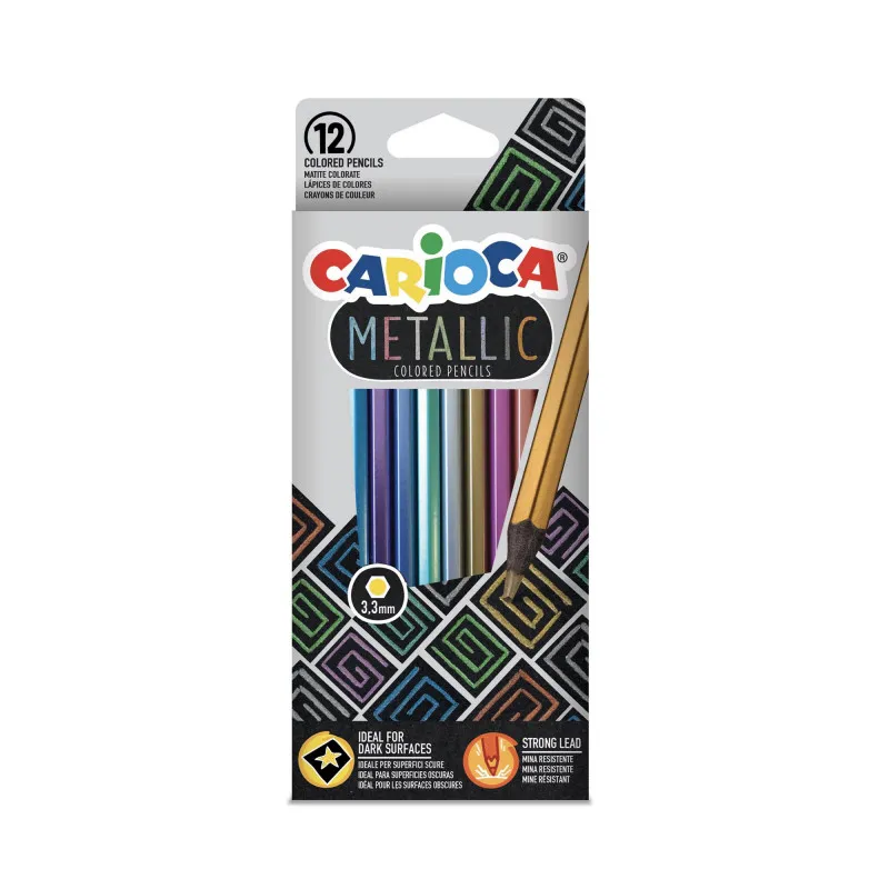 Carioca - Ξυλομπογιές Metallic 12 Χρώματα 43164