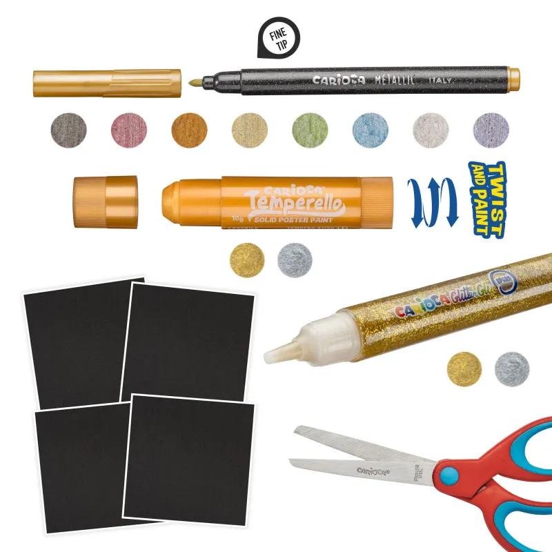 Carioca – Σετ Ζωγραφικής Metallic Pop Up Creator 43165