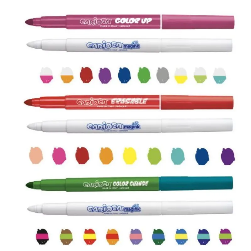 Carioca - Μαρκαδόροι Ζωγραφικής Magic Color Up & Erasable & Color Change 30 Τμχ 43183