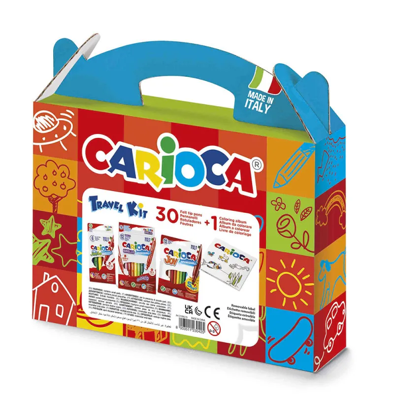 Carioca - Μαρκαδόροι Travell Kit 30 τμχ 43260