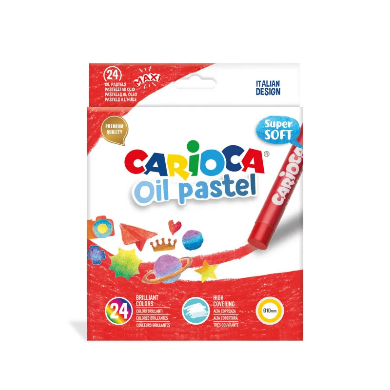 Carioca - Σετ Λαδοπαστέλ Super Soft 24 Χρώματα 43278