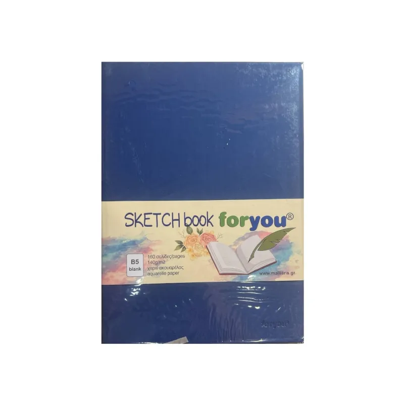 For You - Sketch Book B5 18.5 x 25.5 cm 80 Φύλλα, Blue 43384