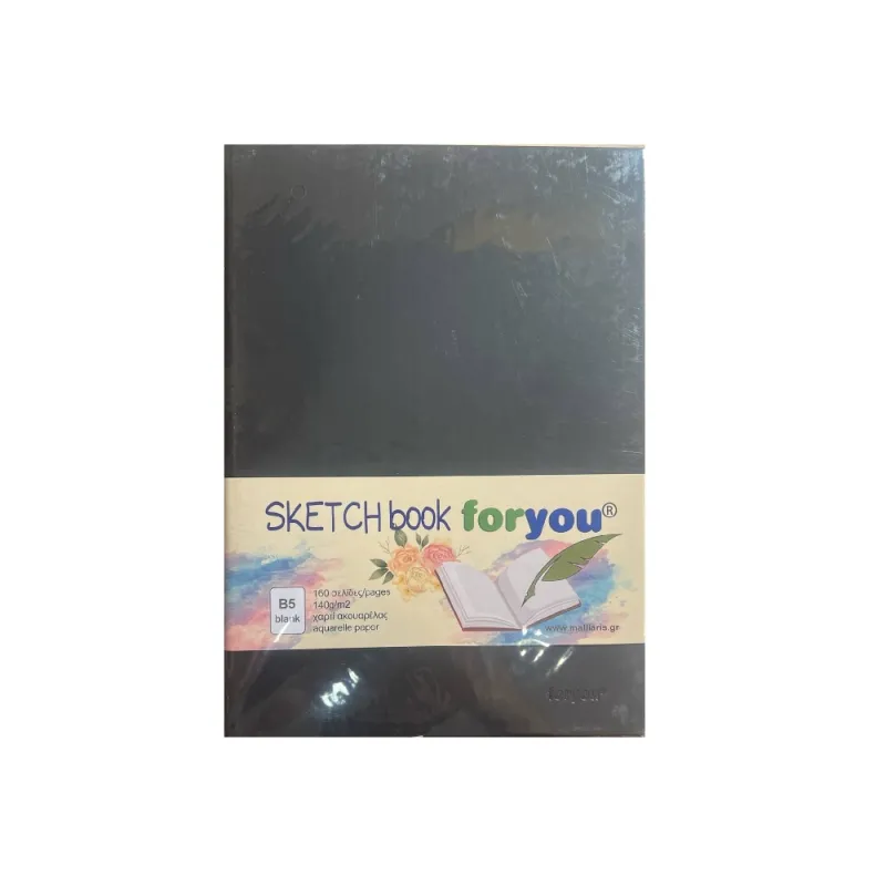 For You - Sketch Book B5 18.5 x 25.5 cm 80 Φύλλα, Black 43384