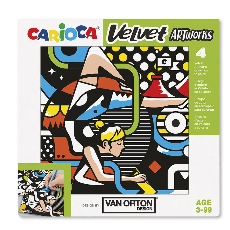 Carioca - Σετ Ζωγραφικής Velvet Artworks, Van Orton Design 43604