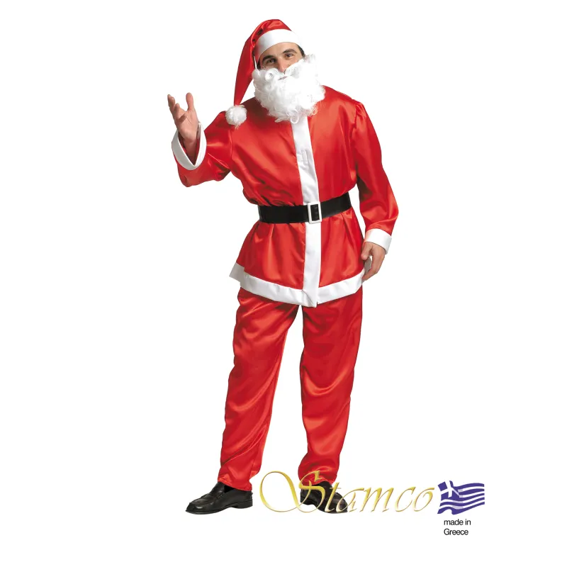 Stamco - Κοστούμι Άγιος Βασίλης Σατέν 442214