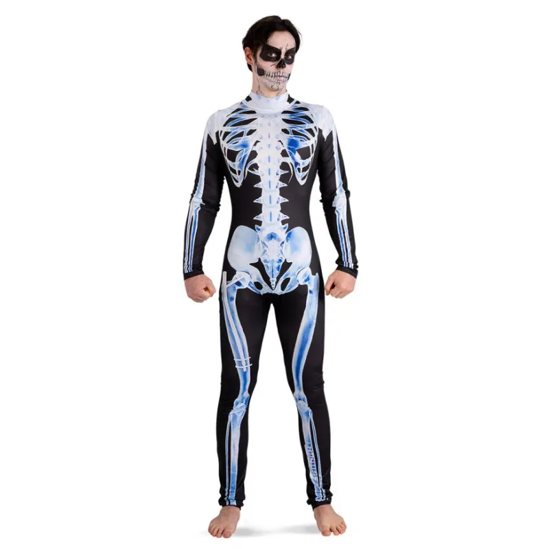 Carnival Toys – Αποκριάτικη Στολή, Ολόσωμη Φόρμα Σκελετός Με Διπλή Εκτύπωση Μπρος Πίσω 82185