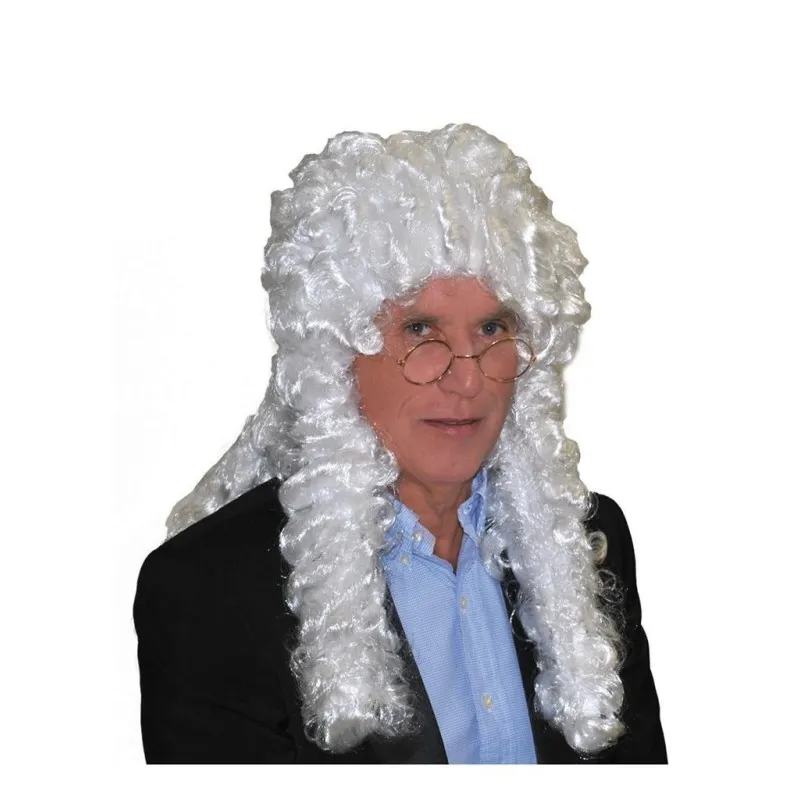 Funny Fashion - Περούκα Δικαστή / Εποχής Λευκή 57527