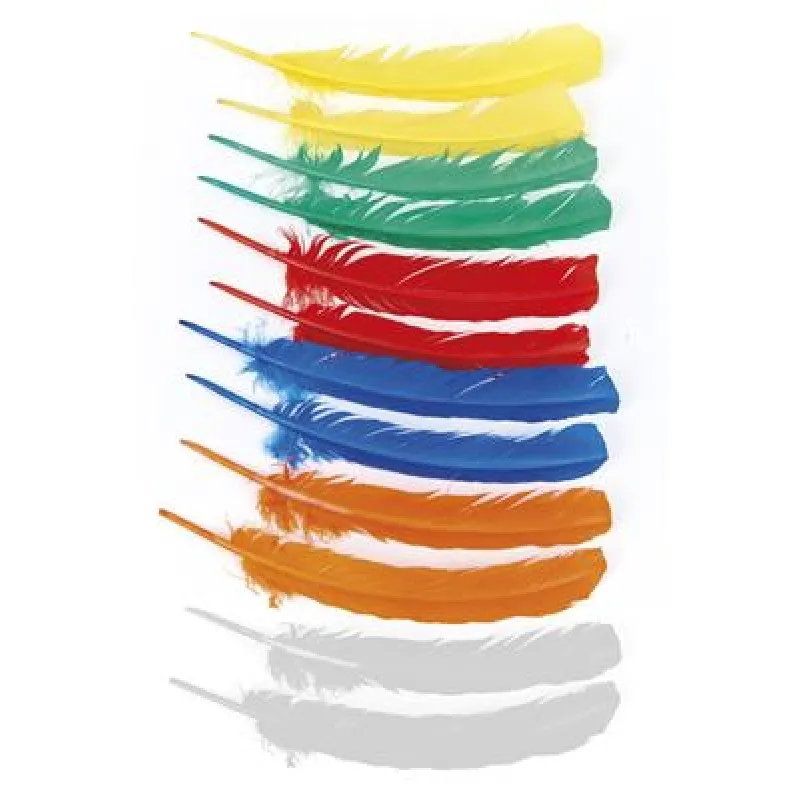 Funny Fashion - Φτερά Ινδιάνου Μονόχρωμα 12τμχ 50290