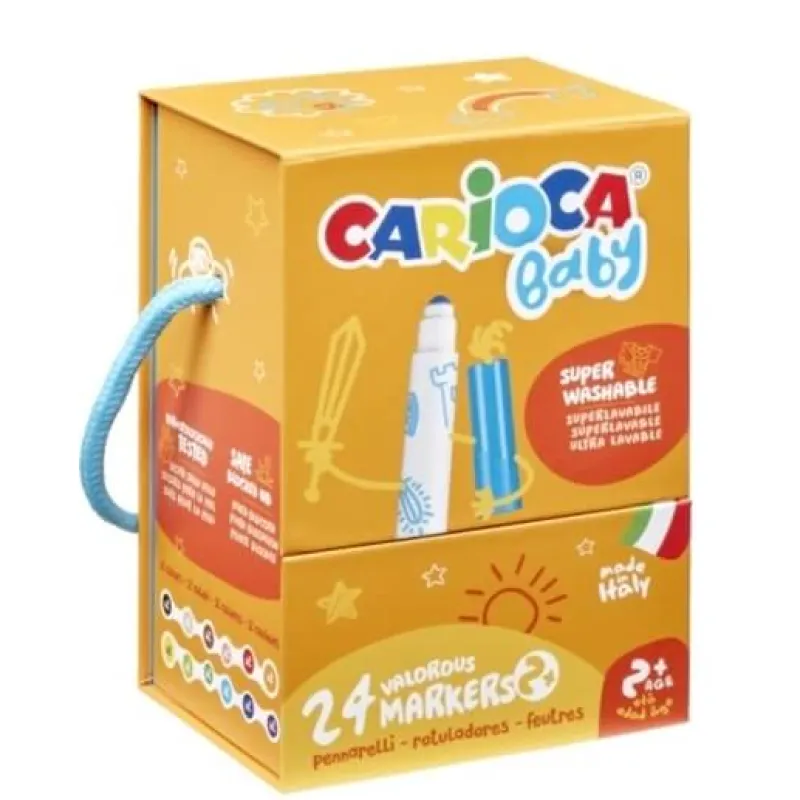 Carioca - Μαρκαδόροι Ζωγραφικής Carioca Baby 2+ 2x12Τεμ. 46817
