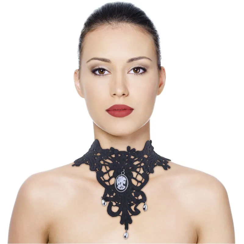 Funny Fashion - Τσόκερ Μαύρο Με Διακοσμητικό 94153