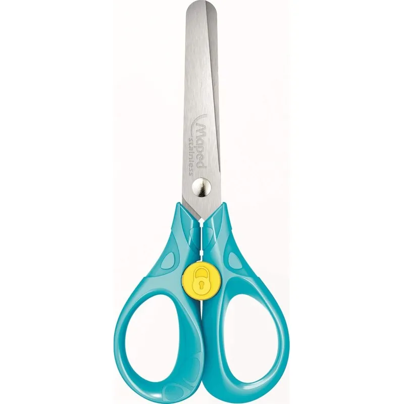 Maped - Ψαλίδι Ασφαλείας Με Κουμπί 13cm, Γαλάζιο 473112